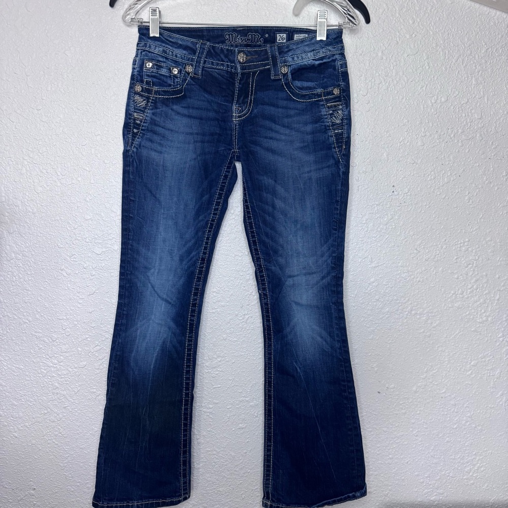 Miss Me Dark Blue Boot Cut Jeans